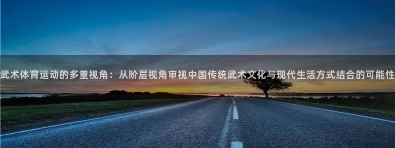 三亿体育网：武术体育运动的多重视角：从阶层视角审视中国传统武术文化与现代生活方式结合的可能性